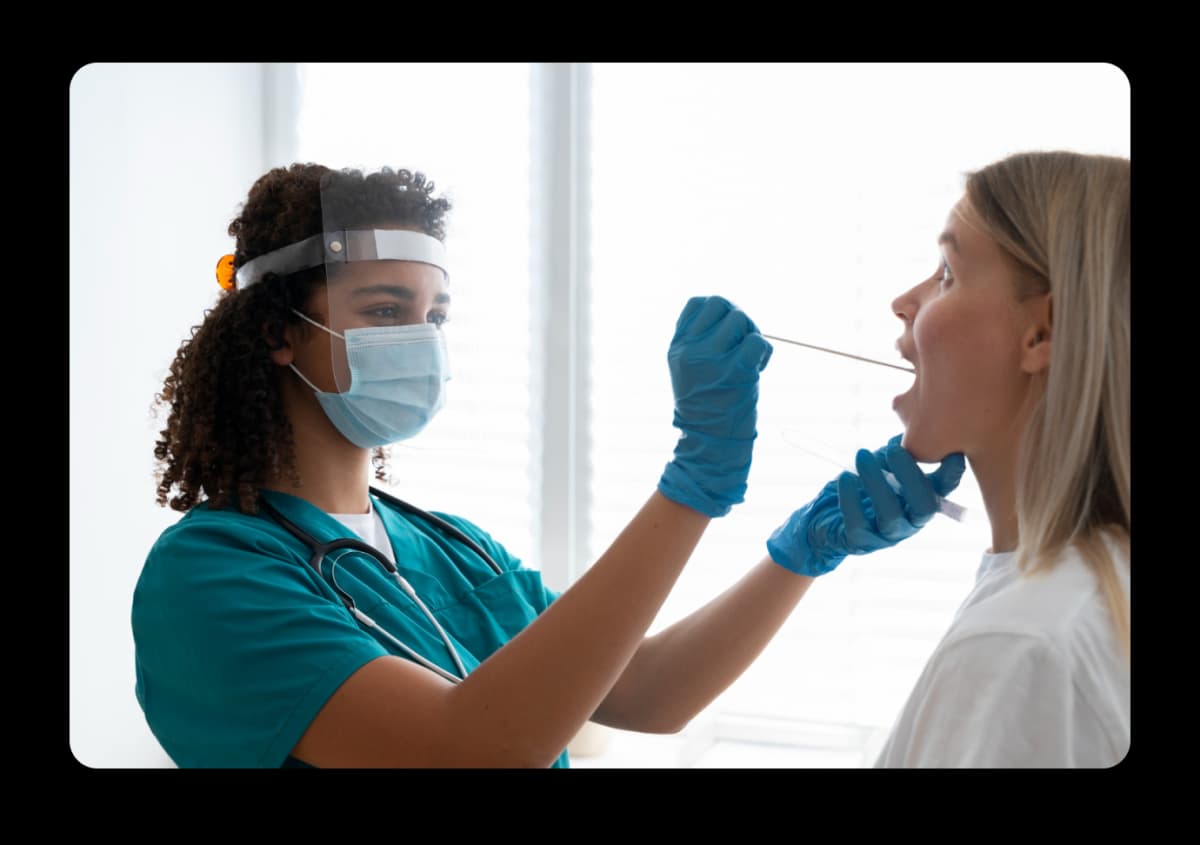 COVID testing facility